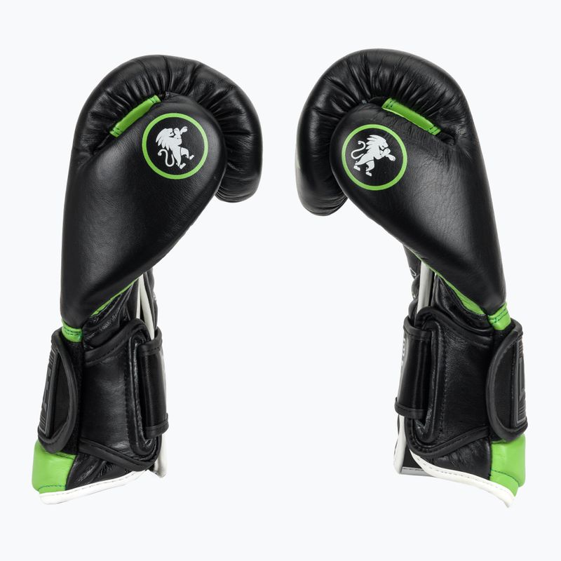 LEONE 1947 Il Tecnico N3 black/green boxing gloves 5