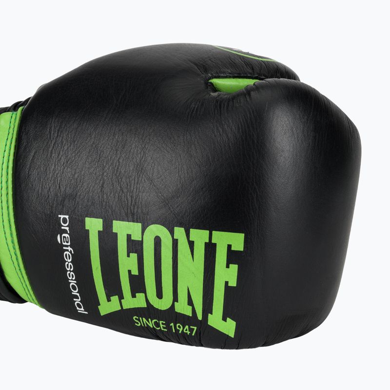 LEONE 1947 Il Tecnico N3 black/green boxing gloves 6