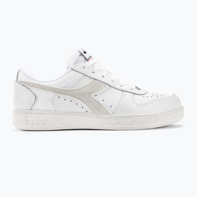 Diadora Magic Basket Low Icona Leather white/white shoes 2