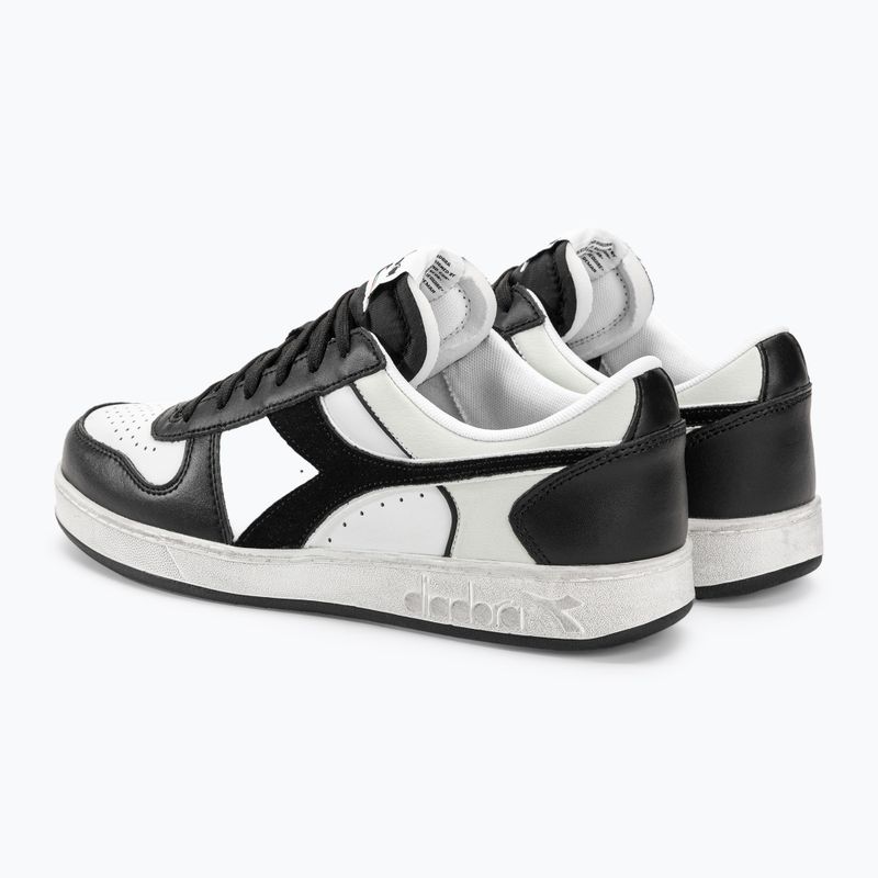 Diadora Magic Basket Low Icona Leather black/white shoes 4