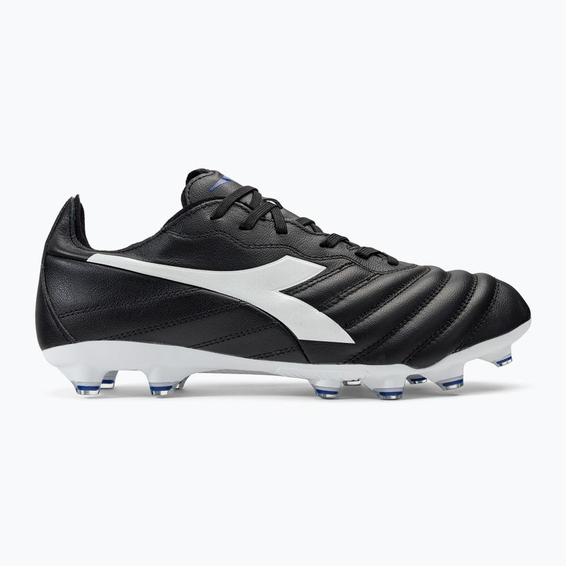 Men's Diadora Brasil Elite 2 LT LP12 football boots black and white DD-101.179061-D0214-40 2