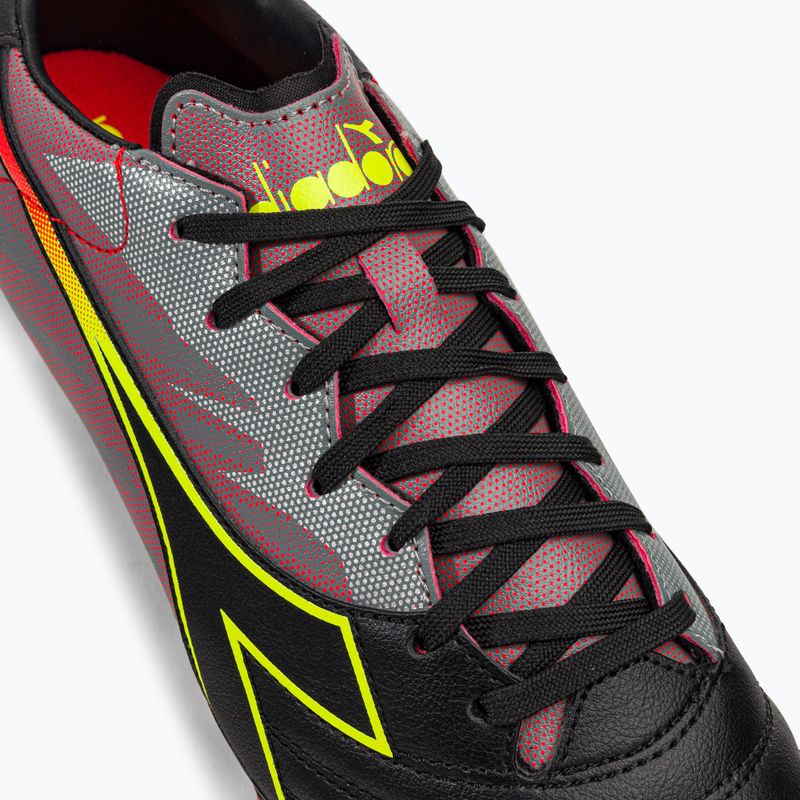 Men's Diadora Brasil Elite Veloce R LPU football boots black and red DD-101.179181-D0136-39 8