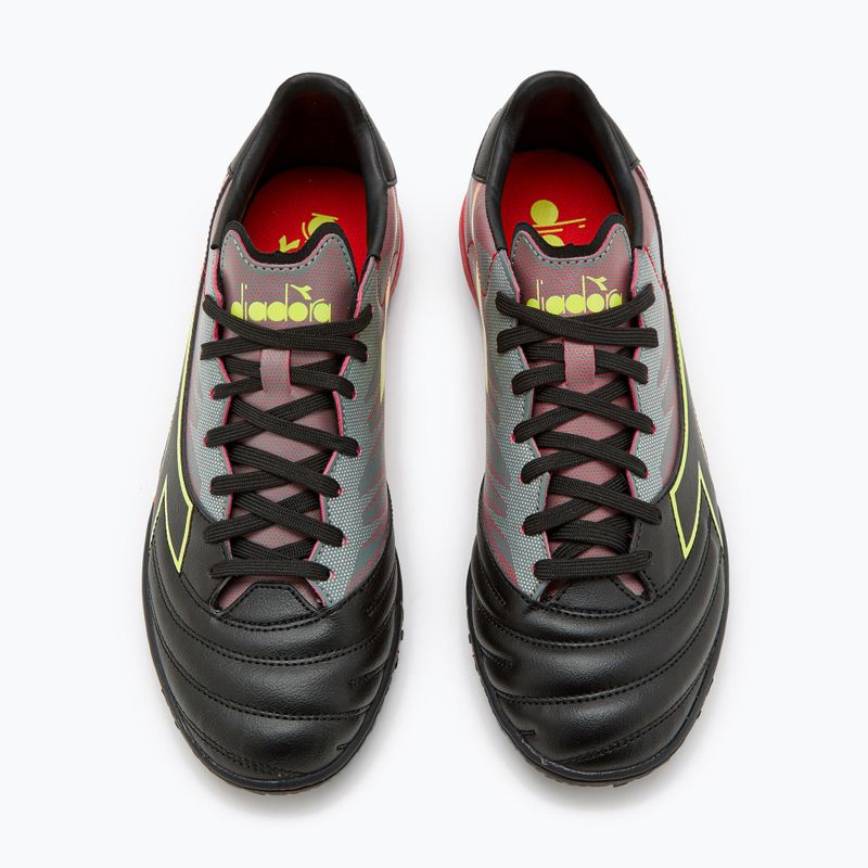Men's Diadora Brasil Elite Veloce R TFR football boots black and red DD-101.179182-D0136-40 11