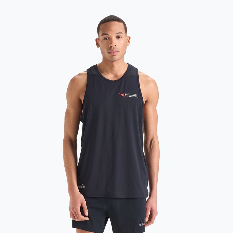 Men's Diadora Super Light Tank Be One running shirt black DD-102.179161-80013