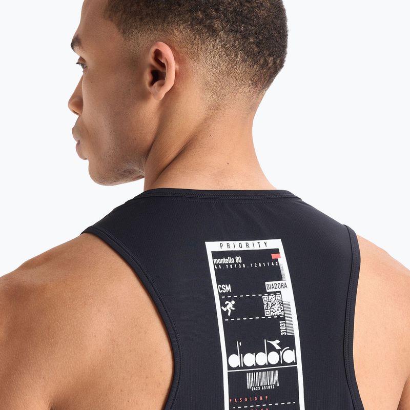 Men's Diadora Super Light Tank Be One running shirt black DD-102.179161-80013 5