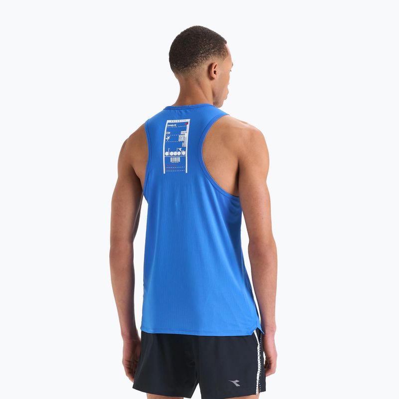 Men's Diadora Super Light Tank Be One running shirt blue DD-102.179161-65045-S 3