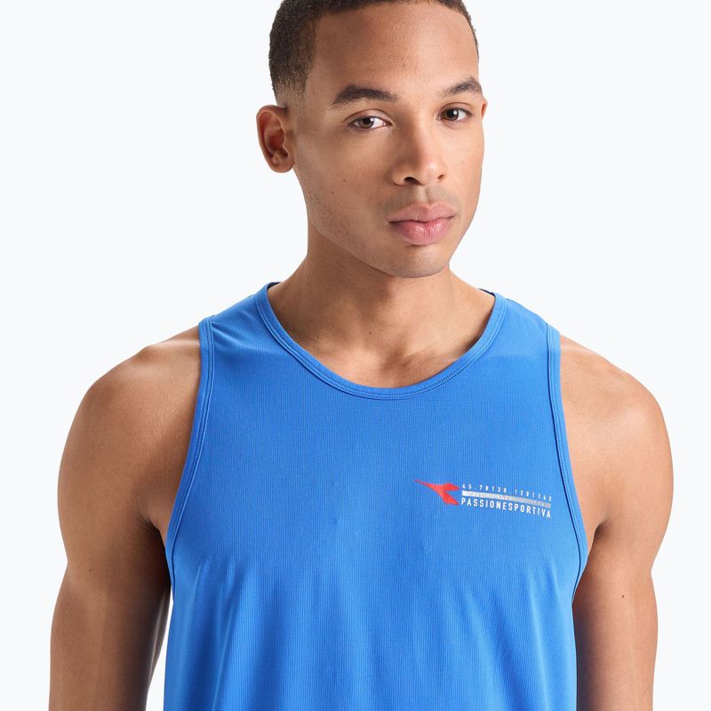 Men's Diadora Super Light Tank Be One running shirt blue DD-102.179161-65045-S 4