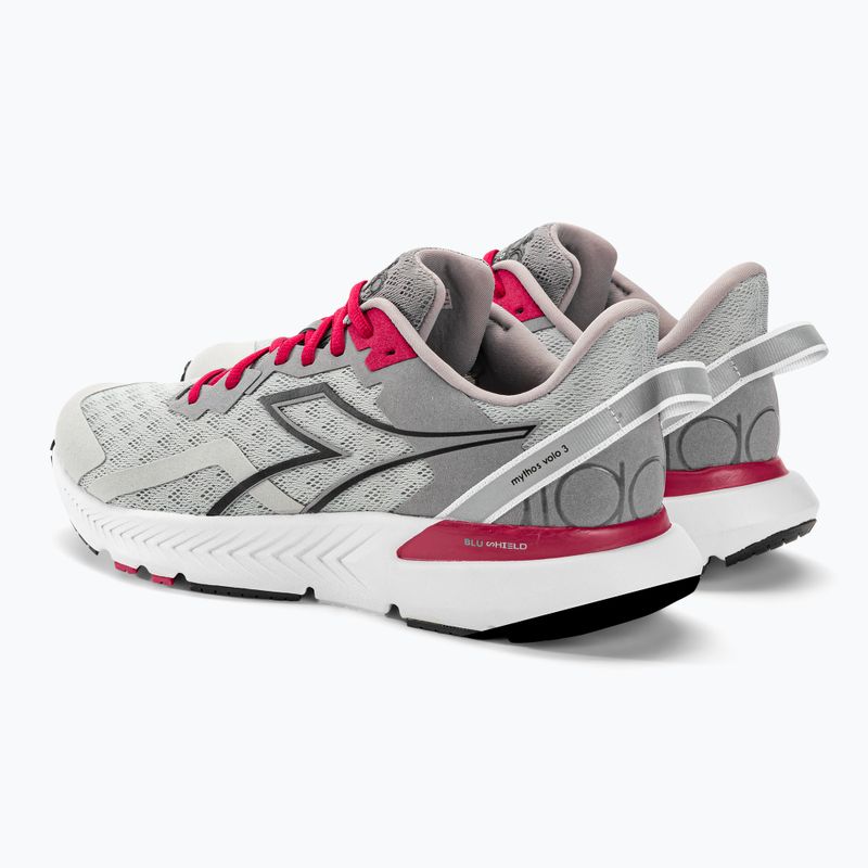 Men's running shoes Diadora Mythos Blushield Volo 3 silver dd/black/alloy 3
