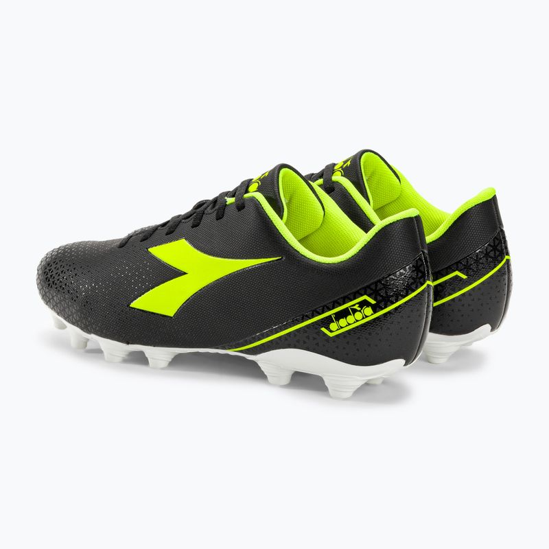 Men's Diadora Pichichi 6 MG14 black/yellow fi dd/white football boots 3