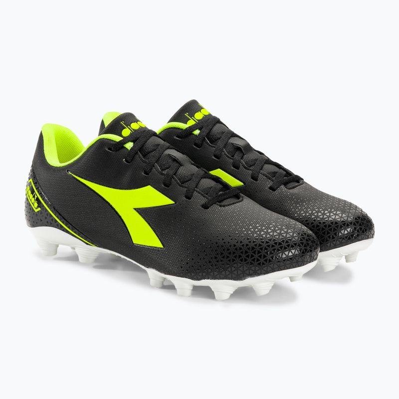 Men's Diadora Pichichi 6 MG14 black/yellow fi dd/white football boots 4