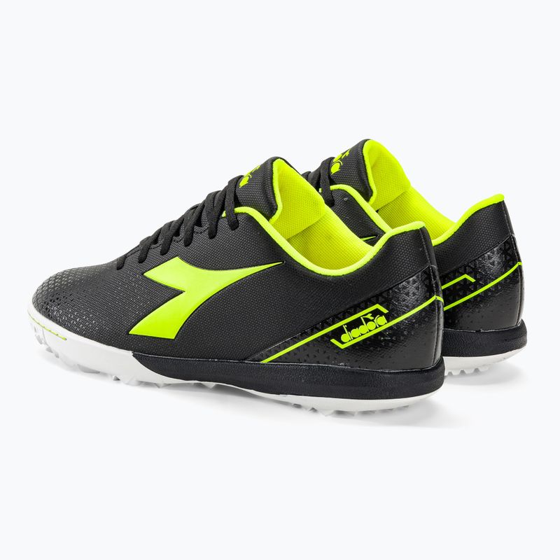 Men's Diadora Pichichi 6 TFR football boots black/yellow fi dd/white 3