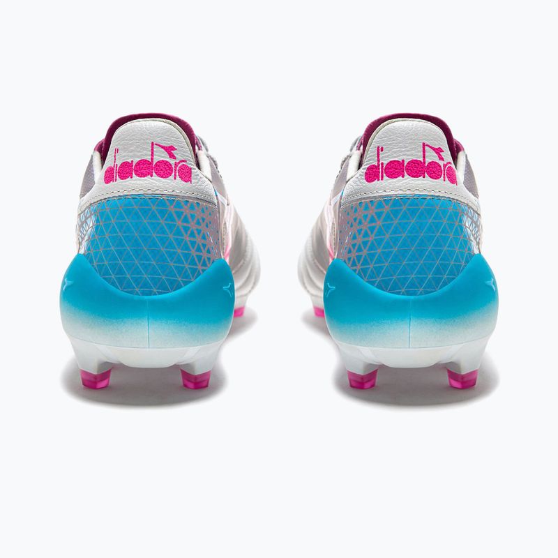 Men's Diadora Brasil Elite Veloce GR ITA LPX football boots white/pink fluo/blue fluo 12