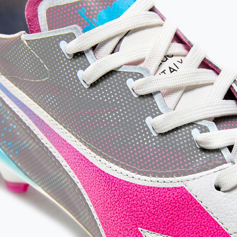 Men's Diadora Brasil Elite Veloce GR ITA LPX football boots white/pink fluo/blue fluo 15