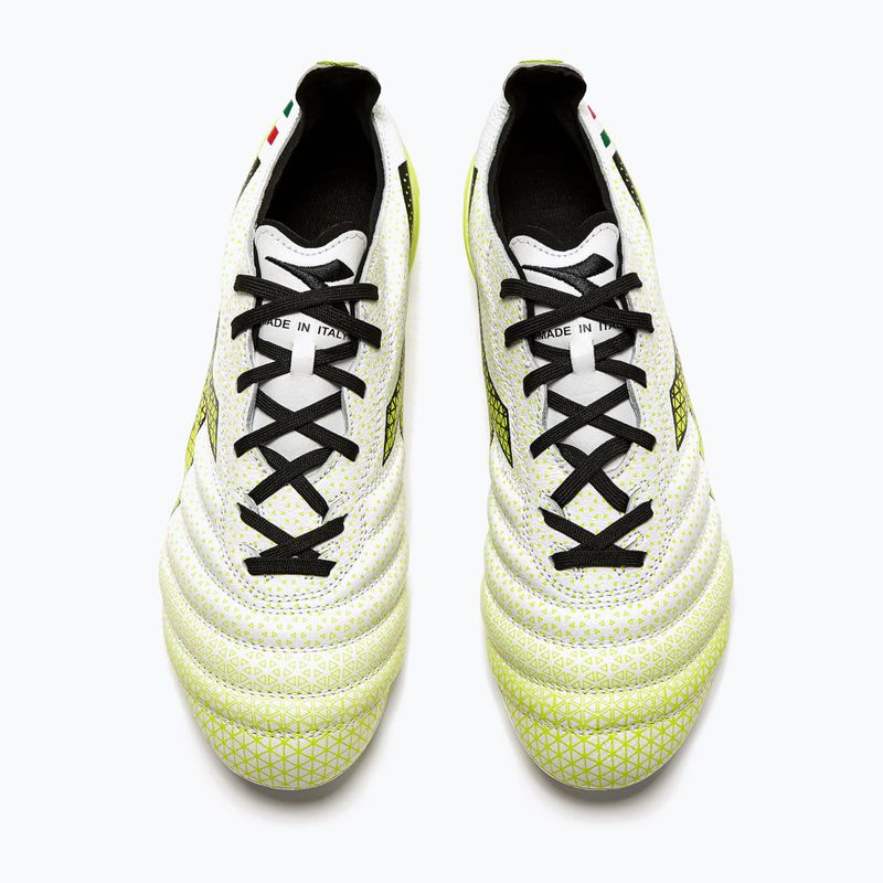 Men's Diadora Brasil Elite Tech GR ITA LPX football boots white/black/fluo yellow 13