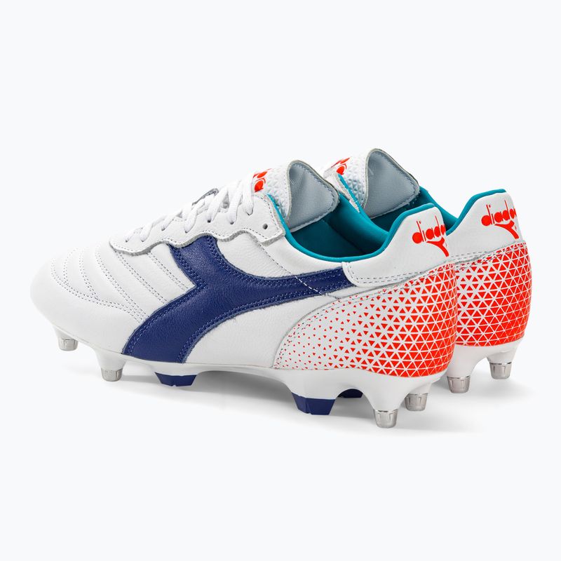 Men's football boots Diadora Brasil GR LT+ MPH white/navy 3