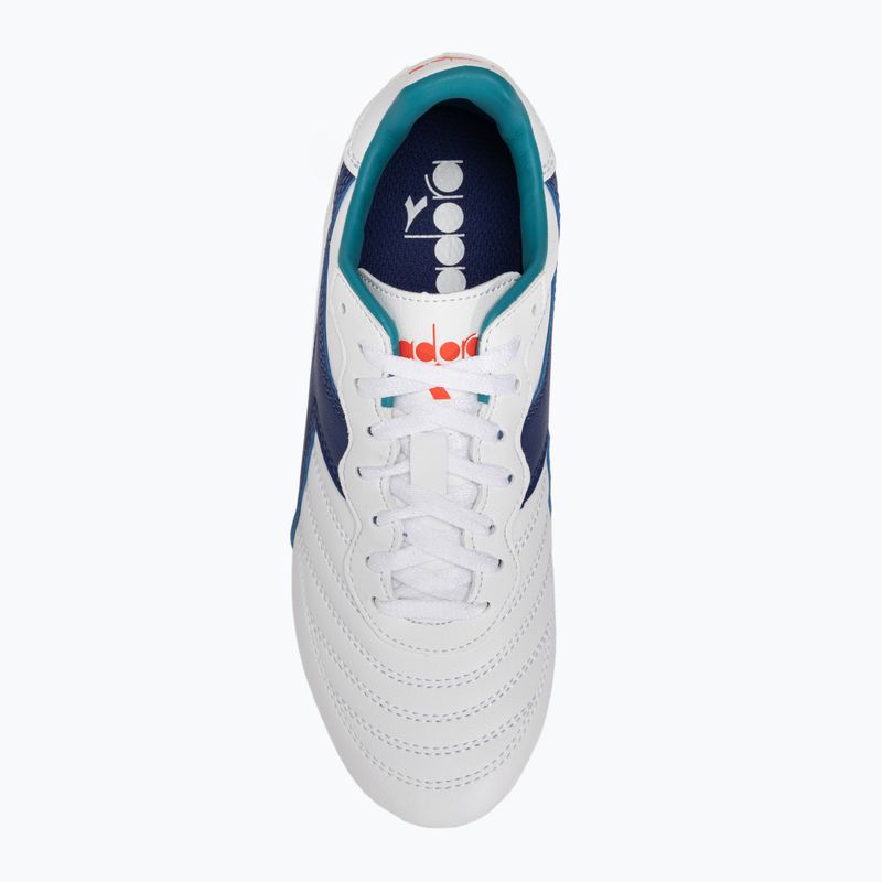 Children's football boots Diadora Brasil 2 R LPU JR white/navy 6
