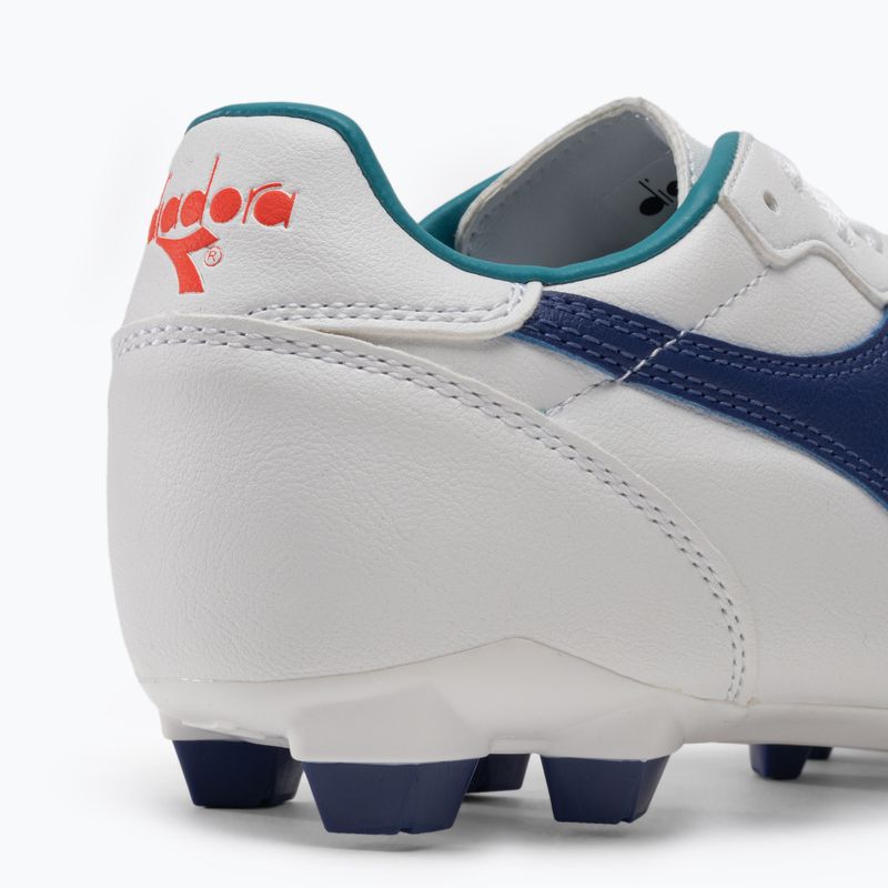 Children's football boots Diadora Brasil 2 R LPU JR white/navy 9