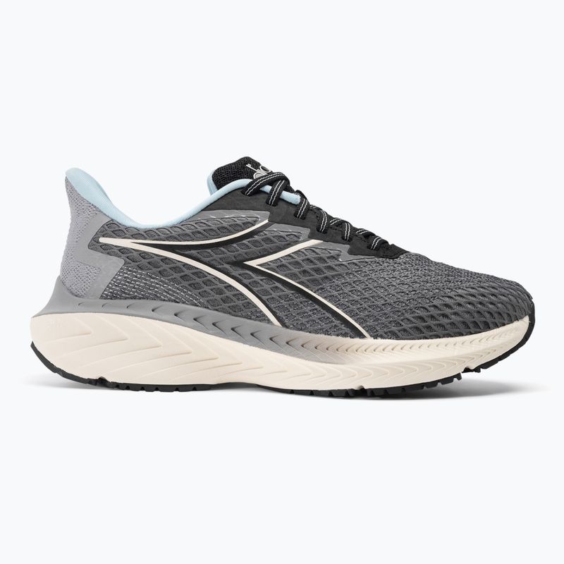 Men's Diadora Strada steel gray/black running shoes 3