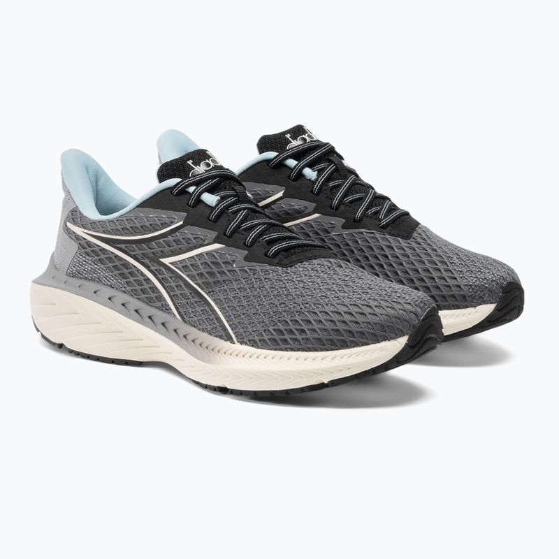 Men's Diadora Strada steel gray/black running shoes 5