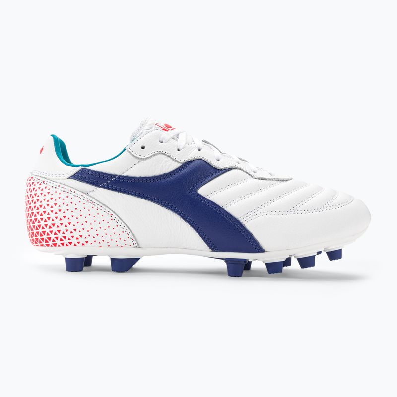 Men's football boots Diadora Brasil GR LT+ MDPU white/navy 2