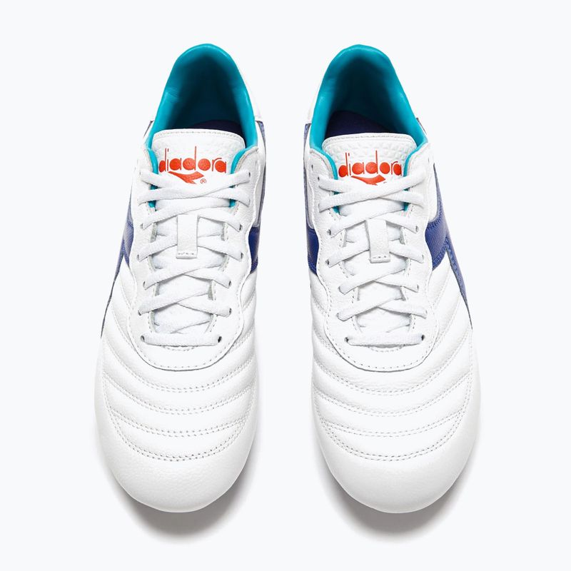 Men's football boots Diadora Brasil GR LT+ MDPU white/navy 13