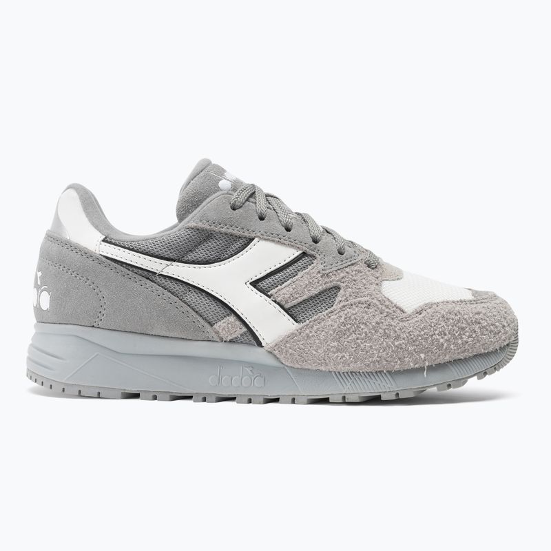 Diadora N902 Hairy Suede melange grey shoes 2
