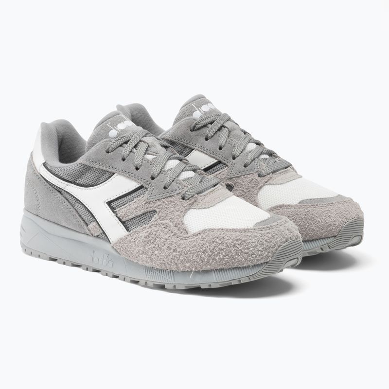 Diadora N902 Hairy Suede melange grey shoes 4