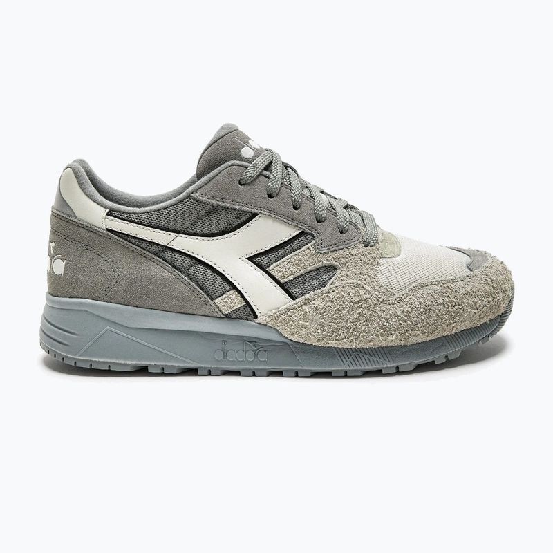 Diadora N902 Hairy Suede melange grey shoes 11