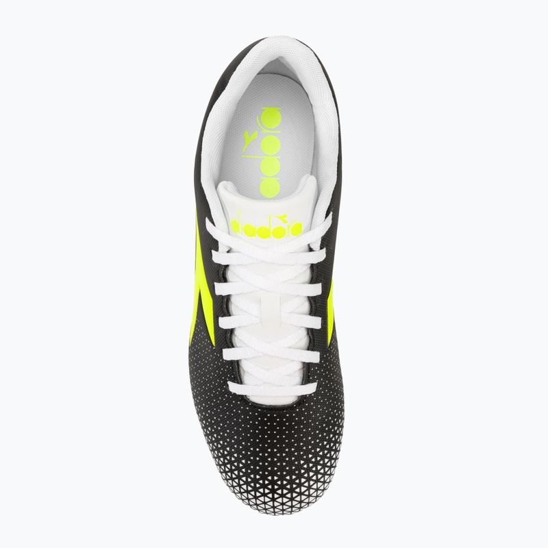 Men's Diadora Pichichi 6 MG14 black/yellow fluo/white football boots 5