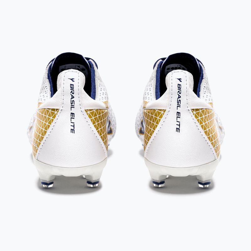 Men's Diadora Brasil Elite GR LT LP12 white/blue/gold football boots 9