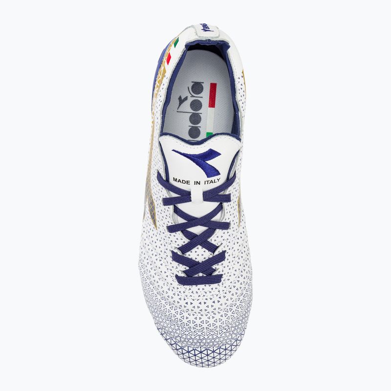 Men's Diadora Brasil Elite Tech GR ITA LPX football boots white/blue/gold 5