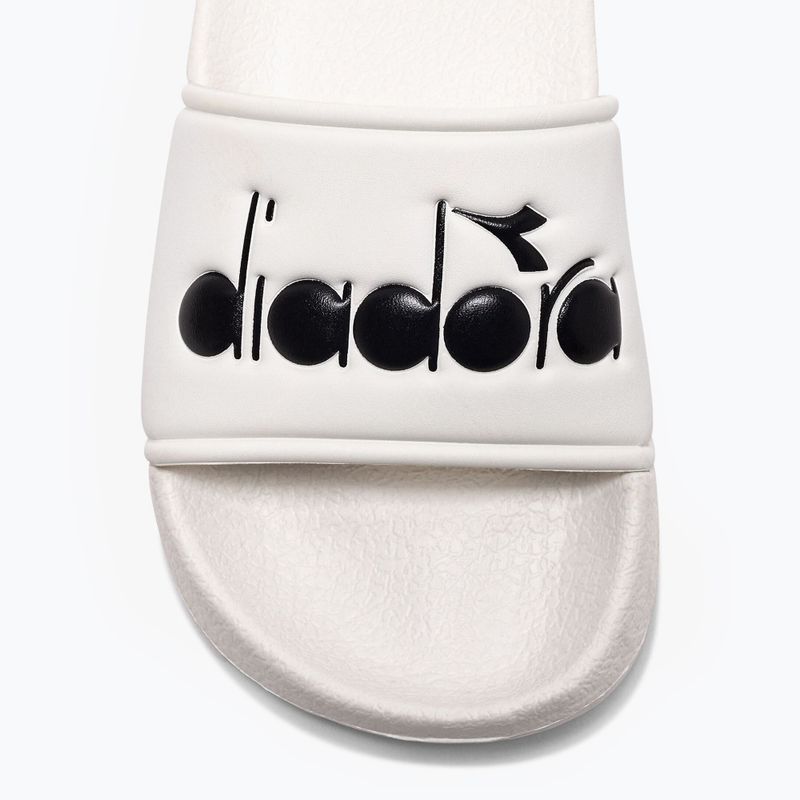 Diadora Praia bianco latte/nero slides 9