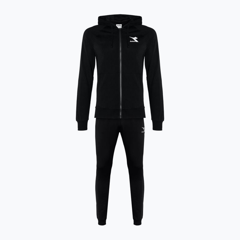 Men's tracksuit Diadora Tracksuit HD FZ Core nero