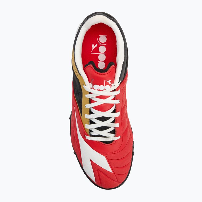 Men's football boots Diadora Brasil Sala Elite TF milano red/white/black 5