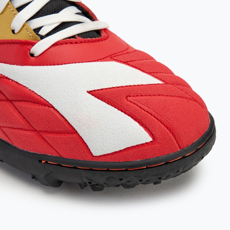 Men's football boots Diadora Brasil Sala Elite TF milano red/white/black 7