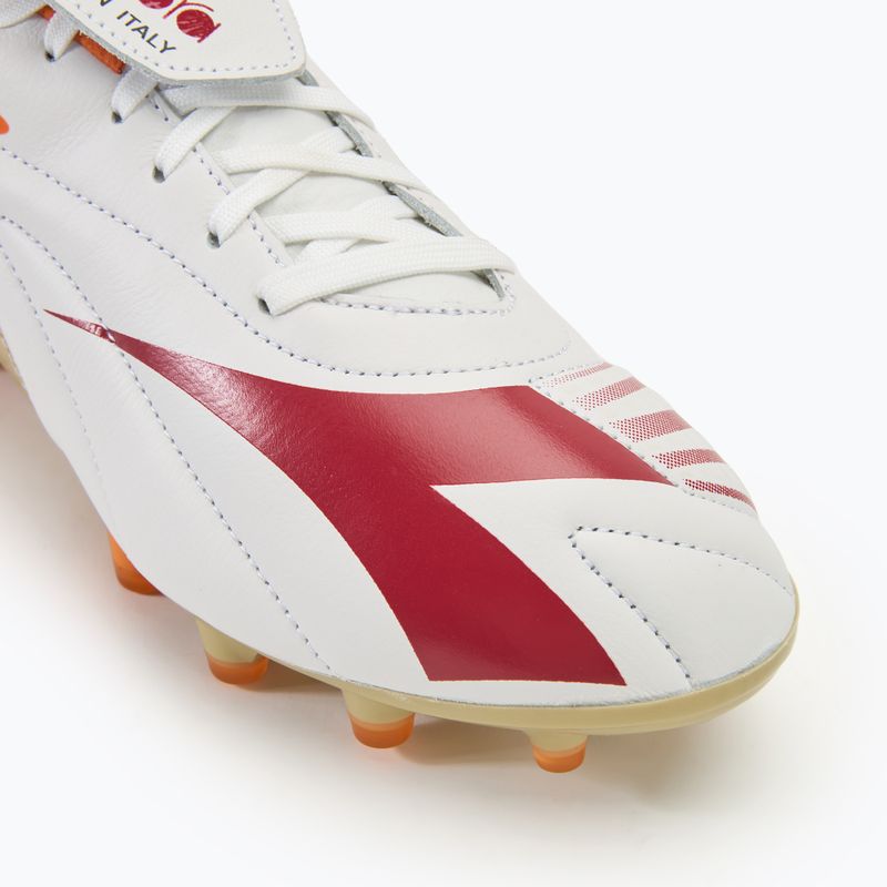 Men's Diadora Maximus Elite ITA T SLX football boots white/chili pepper/russet orange 7