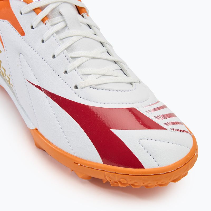 Men's Diadora Maximus Elite R TFR football boots white/chili pepper/russet orange 7