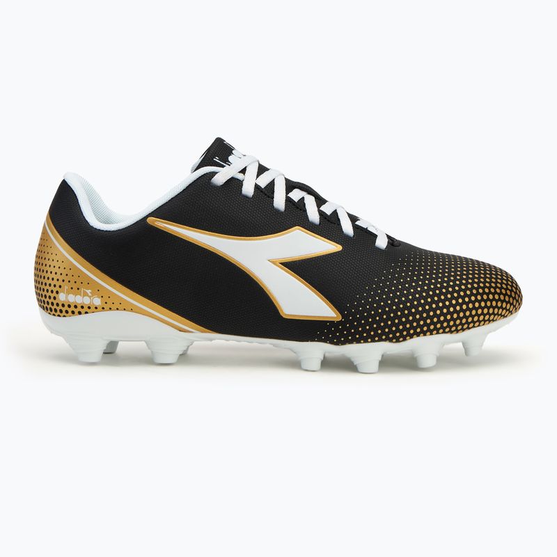Men's Diadora Pichichi 7 MG14 blavk/white/gold football boots 2