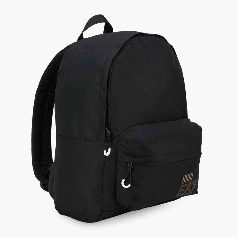 EA7 Emporio Armani Train Core 20 l black/gold logo urban backpack 2