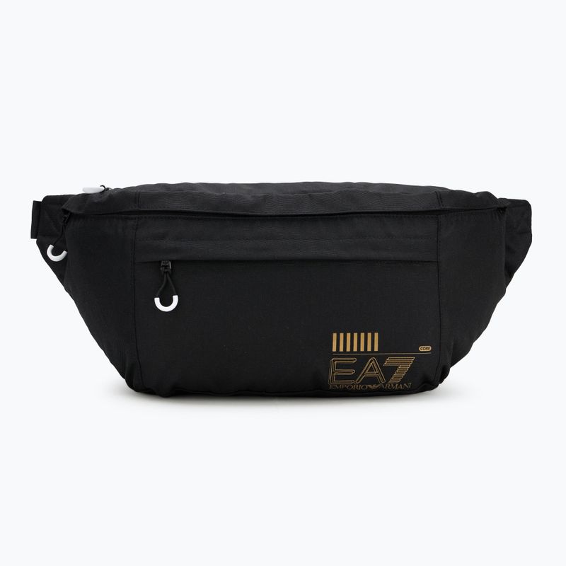 EA7 Emporio Armani Train Core Maxi Sling 7 l black/gold logo kidney pouch 2