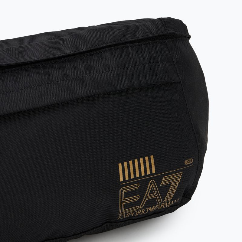 EA7 Emporio Armani Train Core Maxi Sling 7 l black/gold logo kidney pouch 5