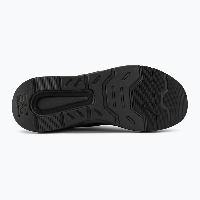 EA7 Emporio Armani Ace Runner triple black/silver shoes 4