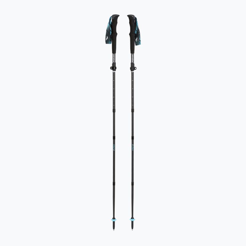 Fizan Ultrax Carbon light blue trekking poles