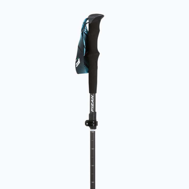 Fizan Ultrax Carbon light blue trekking poles 2