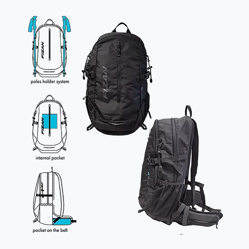 Hiking backpack Fizan Active 28 l black 2