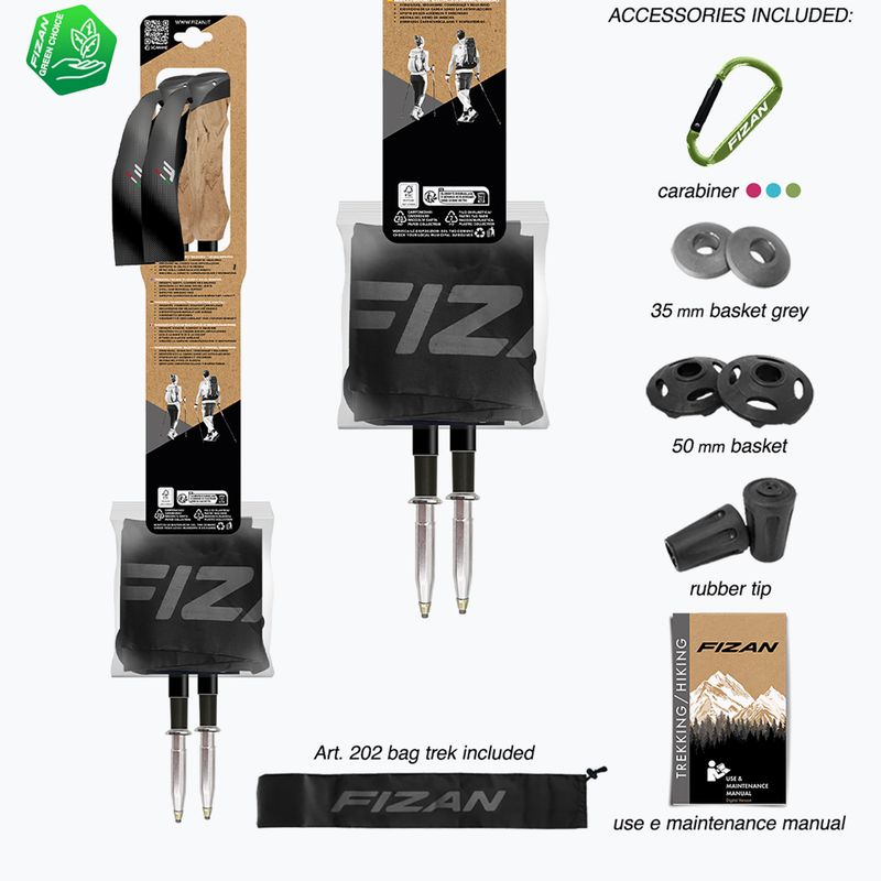 Trekking poles  Fizan Compact 1947 desert 7