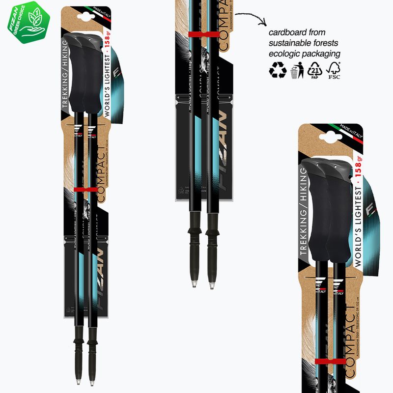 Trekking poles  Fizan Compact Tech light blue 6