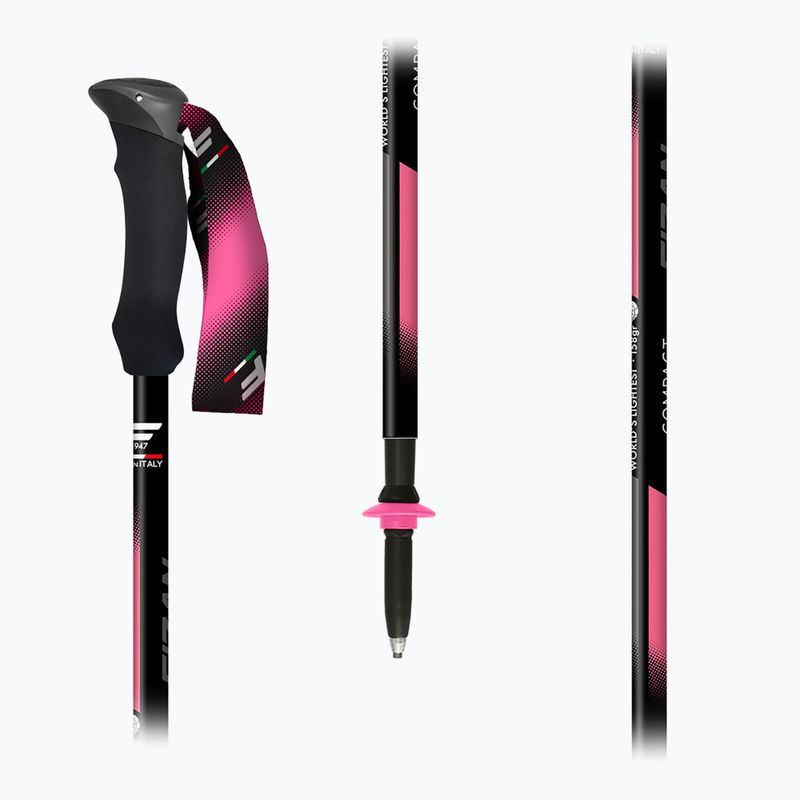Trekking poles  Fizan Compact Tech pink 5