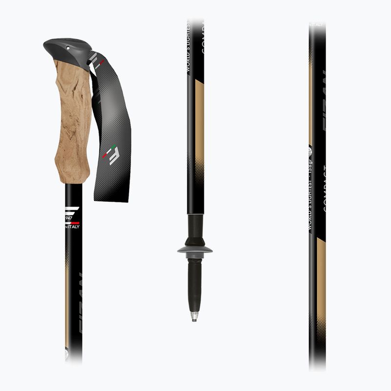 Trekking poles  Fizan Compact Tech beige 5