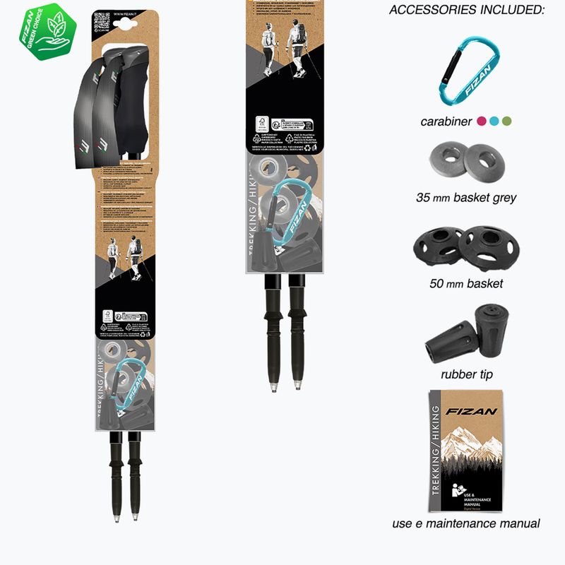 Trekking poles  Fizan Compact green 7